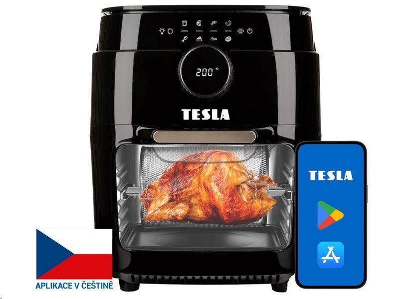 TESLA AirCook & Grill QG800 WiFi - multifunkčná digitálna horkovzdušná fritéza s grilom