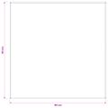 vidaXL Uterák na stôl Štvorcový Biela 90 x 90 cm Polyester
