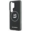 Puzdro Karl Lagerfeld IML Repeated Choupette MagSafe pre Samsung Galaxy S26 Ultra čierne