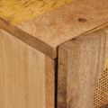 vidaXL Nočný stolík Prírodná 40 x 33 x 46 cm Masívne mango drevo
