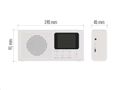 Rádio EMOS P-600W /E0091/ biely, DAB+/FM, 3 W, Bluetooth, USB vstup