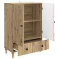 vidaXL Servírovacia skriňa Dub artisan 66 x 34,5 x 95 cm