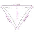vidaXL Tieniaca plachta 160 g/m² modrá 3,5x3,5x4,9 m HDPE