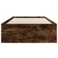 vidaXL Posteľný rám bez matraca dymový dub 75x190 cm kompozitné drevo