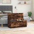 vidaXL Úložný box dymový dub 90x35x35 cm spracované drevo