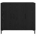 vidaXL Servírovacia skriňa Čierny dub 90 x 34 x 80 cm Kompozitné drevo