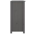 vidaXL Komoda sivá 100x35x74 cm borovicový masív