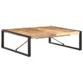 vidaXL Konferenčný stolík 120x120x40 cm, surové mangové drevo