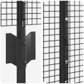 vidaXL Zvarené pletivo s podperami 10 x 1,4 m PVC potiahnutá oceľ Sivá
