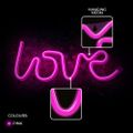 Neónové LED svetlo LOVE ružový Bat + USB FLNE05 Forever Light