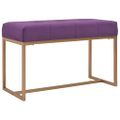 vidaXL Lavička 80 cm fialová zamatová