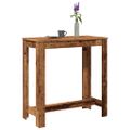 vidaXL Barový stôl staré drevo 102x50x103,5 cm kompozitné drevo