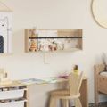 vidaXL Regál na časopisy Sonoma dub 80 x 12 x 30 cm Kompozitné drevo