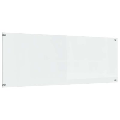vidaXL Kuchynský obklad Priehľadná 110 x 40 cm tvrdené sklo