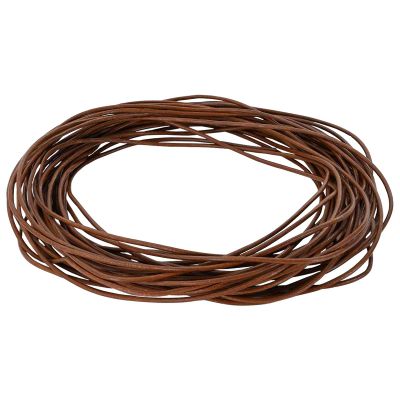 vidaXL Kožená šnúrka Svetlohnedá Ø1 mm x 5 m Koža