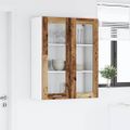 vidaXL Závesná skrinka Staré drevo 80 x 31 x 100 cm Kompozitné drevo