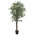 vidaXL Umelý javorový strom 504 listov 150 cm zelený