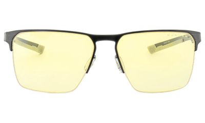 GUNNAR kancelárske/hermé okuliare ECHO ONYX  jantárové sklá BLF 65 GUNNAR focus Okuliare, kancelárske, herné, čierne obrúčky, jantárové sklá