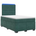 vidaXL Posteľ boxspring s matracom Tmavozelená 120 x 190 cm Zamat