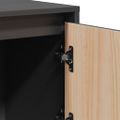 vidaXL Vysoká skrinka sivá 110,5x35x117 cm masívna borovica