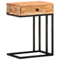 vidaXL Príručný stolík v tvare U 45x30x61 cm, akáciový masív