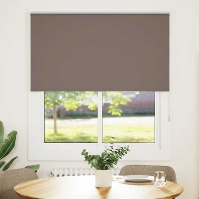 vidaXL Zatemňovacia roleta, kávová, 125x175 cm, šírka látky 121,6 cm, polyester