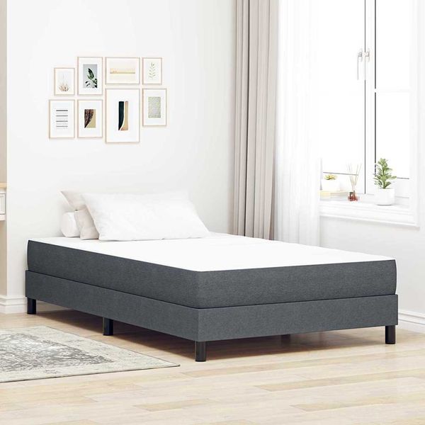 vidaXL Posteľná matrac s matracmi Sivá 120 x 200 cm látka