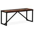 vidaXL Lavička, recyklovaný masív 110x35x45 cm