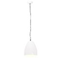 vidaXL Industriálna závesná lampa 25 W biela 32 cm okrúhla E27