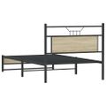 vidaXL Posteľný rám bez matraca dub sonoma 107x203 cm kompozitné drevo