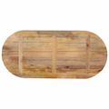 vidaXL Stolová doska 100x50x3,8 cm oválna masívny mangovník