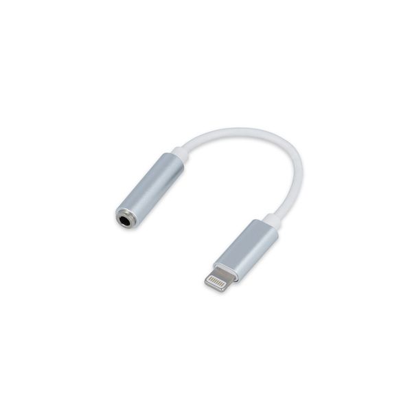 Setty adaptér Lightning - audio jack 3,5mm biely