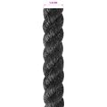 vidaXL Jutové lano 14 mm Čierna 100% Tossa juta