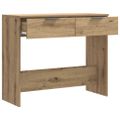vidaXL Konzolový stolík Artisan Dub 90x36x75 cm Konštruktérske drevo