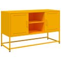 vidaXL TV skrinka horčicovožltá 100,5x39x60,5 cm oceľ