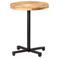 vidaXL Bistro stolík okrúhly Ø60x75 cm surové mangovníkové drevo