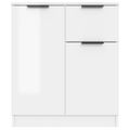 vidaXL Komody 2 ks lesklé biele 60x30x70 cm spracované drevo
