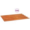 vidaXL Strešné panely 36 ks, hrdzavé 60x44 cm, cortenová oceľ