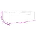 vidaXL Stojan na monitor voskovo-hnedý 50x27x15 cm masívna borovica