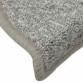 vidaXL Schodové rohože 30 ks 56x17x3 cm svetlosivé polkruhové