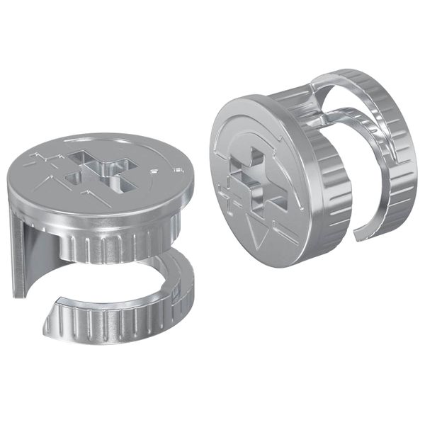 vidaXL Matice s kamlockom 2 pcs Strieborná 15 x 11,5 mm Kov