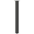 vidaXL Nohy barového stola 4 ks antracitové 100-102 cm oceľové
