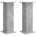 vidaXL Stojan na rastliny 2 ks Betónovo sivá 30,5 x 30 x 80,5 cm