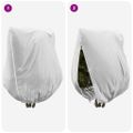 vidaXL Covers na fleece pre ochranu rastlín pred mrazom 3 ks Biela