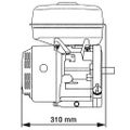 vidaXL Benzínový motor 15 HP 11 kW, čierny