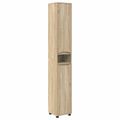 vidaXL Kúpeľňová skriňa Sonoma dub 30,5 x 30 x 195 cm Kompozitné drevo