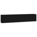 vidaXL Nástenné TV skrinky 2 ks čierne 100x34,5x40 cm
