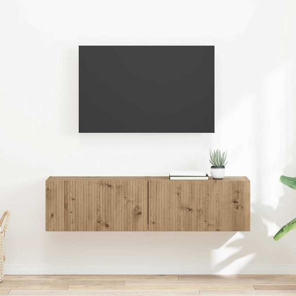 vidaXL TV nástenná skriňa 2 pcs Remeselnícky dub 60 x 31 x 29,5 cm
