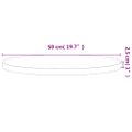 vidaXL Stolová doska Ø50x2,5 cm okrúhla masívny buk