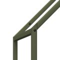 vidaXL stojan na palivové drevo olivovo zelená 40x25x120 cm